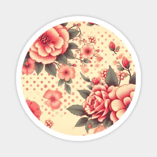 Pink Flowers Magnet